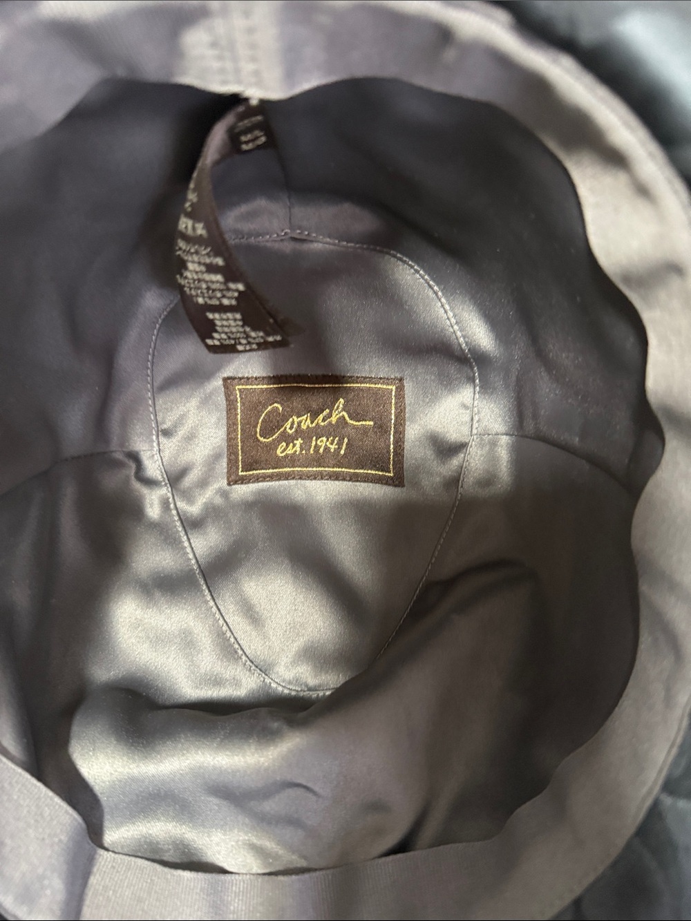 NWOT•Coach Unisex Black Signature Pattern Trilby Hat - Picture 4 of 5